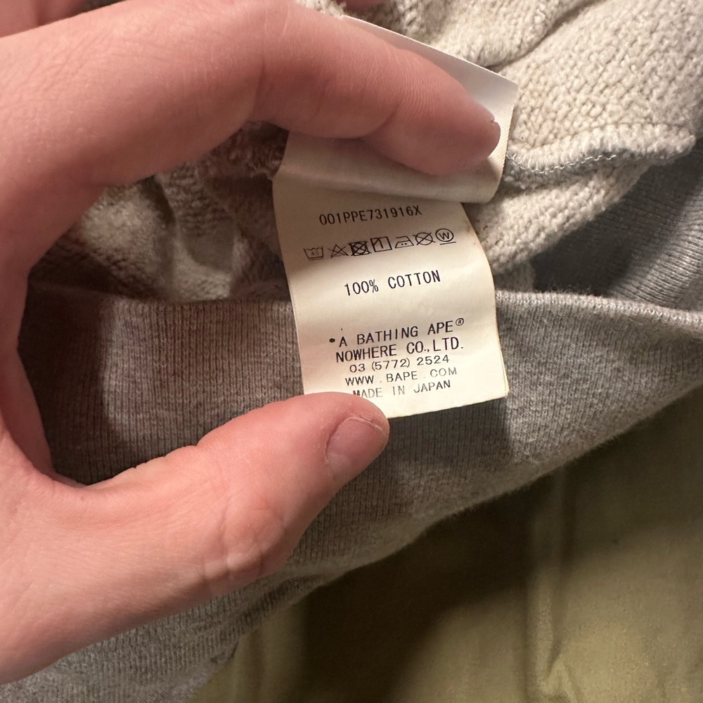 Bape x Predator Gray and Camouflage Hoodie size L (used) - Picture 9 of 15